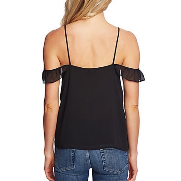 Cece Off Shoulder Black Top Women Blouse - Picture 2 of 2